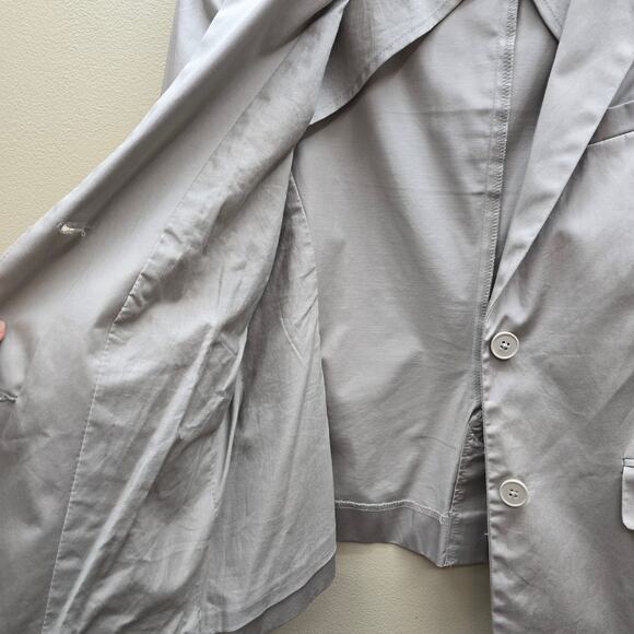 Norma Kamali Women's Single Breasted Blazer Jacket Business Work Beige Size 8 - Picture 3 of 7